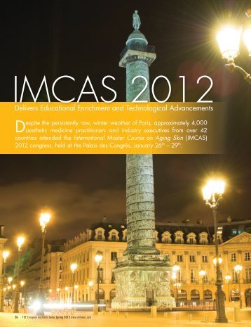 The European Aesthetic Guide - Spring 2012 issue - IMCAS