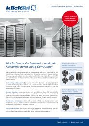 klickTel Server On Demand - CTI Software von ek-soft