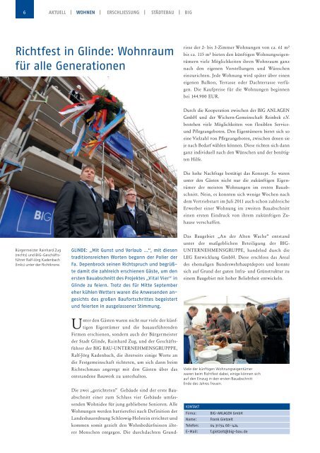 Ausgabe 2 / 2011 - BIG BAU-Unternehmensgruppe