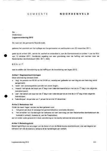 verordening leges.pdf - Bestuur Noordenveld - Gemeente ...