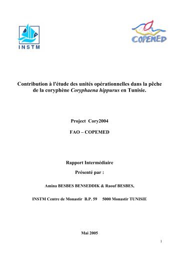 Contribution Ã  l'Ã©tude des unitÃ©s opÃ©rationnelles ... - Fao - Copemed