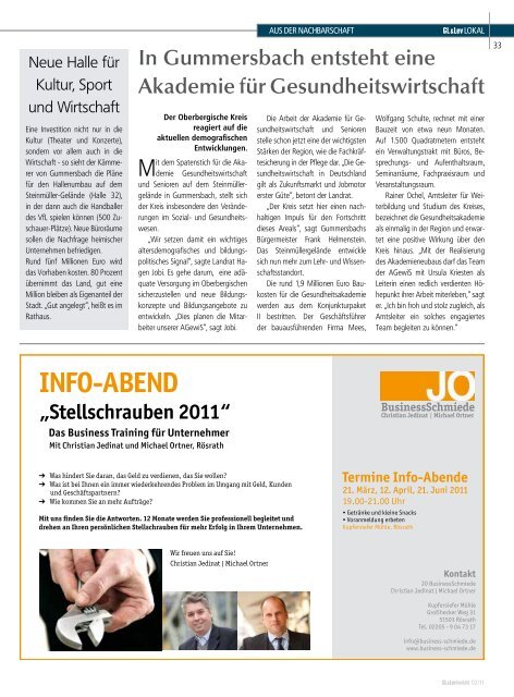 Das WIRTSCHAFTSMAGAZIN für den ... - GL VERLAGS GmbH