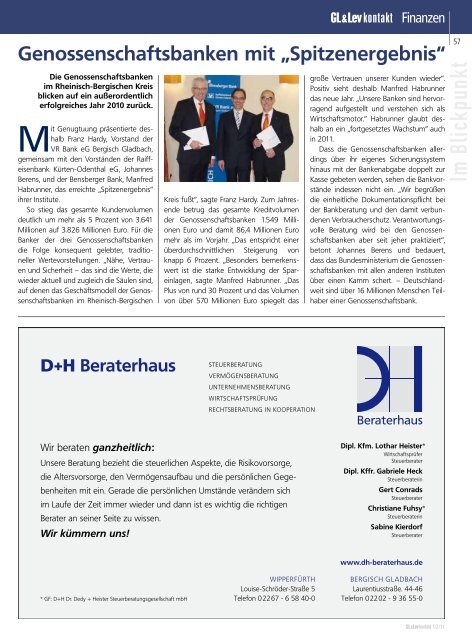 Das WIRTSCHAFTSMAGAZIN für den ... - GL VERLAGS GmbH