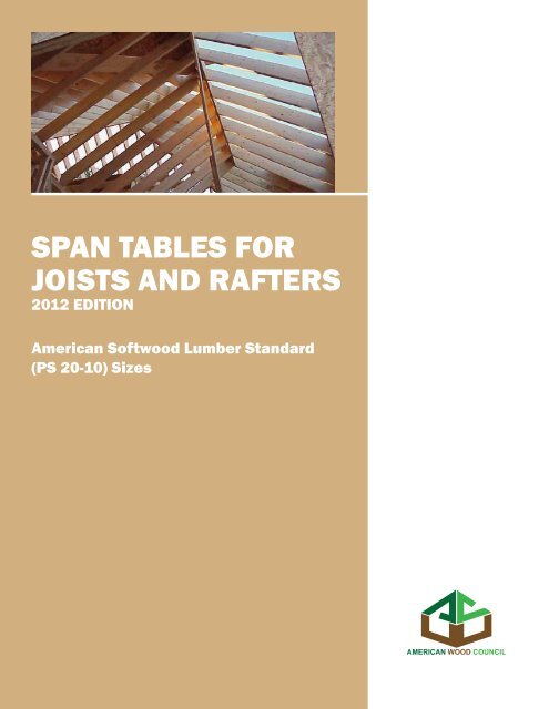 Framing Lumber Span Chart