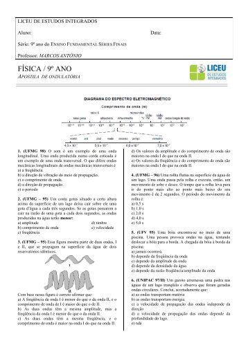 FÃSICA / 9Âº ANO - liceu.net