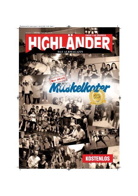 Muskelkater - Highländer Albmagazin