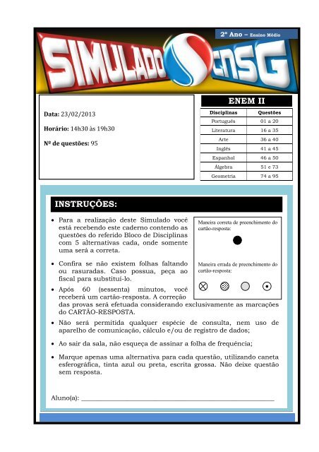 UFF 2009 1° Fase questão 33 - Estuda.com ENEM