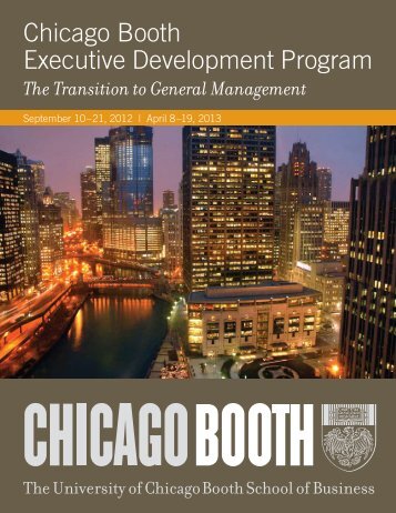 Chicago Booth Executive Development Program