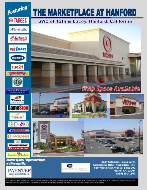 Shop Space Available - Paynter Realty and Investments, Inc.