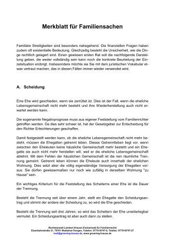 Merkblatt fÃ¼r Familiensachen - Groening-krause.de