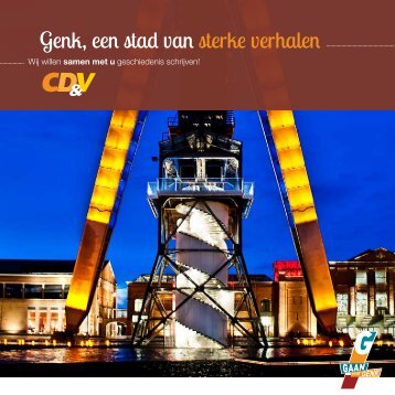 Programmafolder CD&V Genk - Jo Vandeurzen