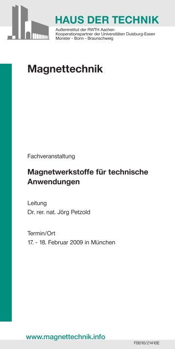 Magnettechnik - Magnetfabrik Bonn