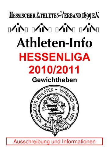 HESSENLIGA 2010/2011 - Hessischer Athleten-Verband 1899 e.V.