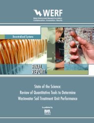 Review of Quantitative Tools to Determine Wastewater Soil ...