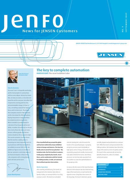 News for JeNseN Customers - Jensen Group