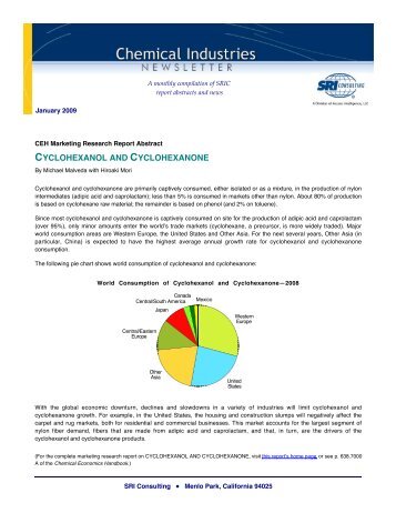 Chemical Industries NewsletterâJanuary 2009 - Chemical Insight ...