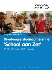 'School aan Zet' - Deelnameregistratie