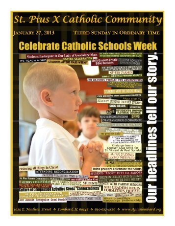 January 27 - St. Pius X Catholic Community