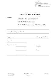 MESSTECHNIK 1 â LABOR - Stabile-ing