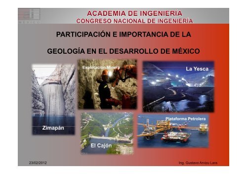 Ing. Gustavo Arvizu Lara - Academia de IngenierÃ­a