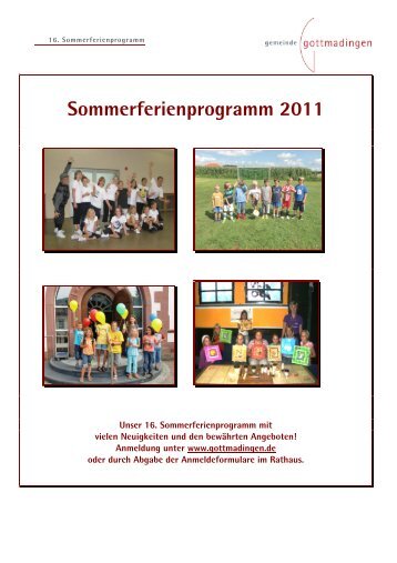 Sommerferienprogramm 2011 - in Gottmadingen