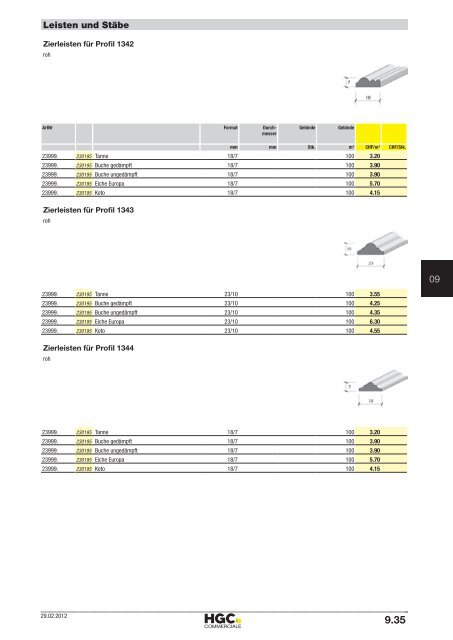 HGC DachWandHolz Katalog 2012 - HG Commerciale