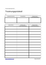 DVL-Trocknungsprotokoll