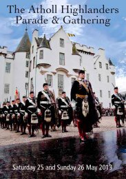 to download a pdf of the Gathering Weekend Itinerary. - Blair Castle