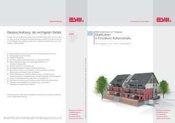 StadtLeben Baubeschreibung: die wichtigsten Details - ESW Bayern