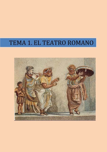 TEMA 1. EL TEATRO ROMANO - ies pÃ­o del rÃ­o hortega