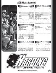 2008 Bison Baseball - Harding University Athletics