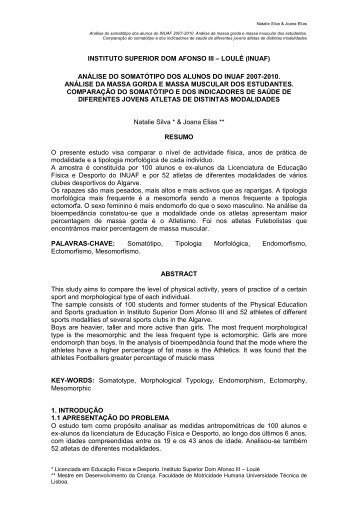 INSTITUTO SUPERIOR DOM AFONSO III – LOULÉ ... - cdeaf - inuaf