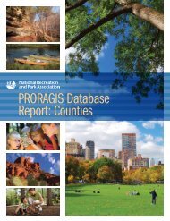 PRORAGIS Database Report - National Recreation and Park ...