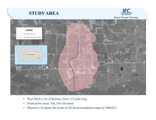 floodplain mapping activities on kalona's west ditch - City of Kalona