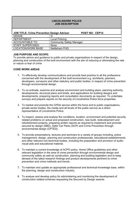 13/10 Crime Prevention Design Advisor - Job Description.pdf