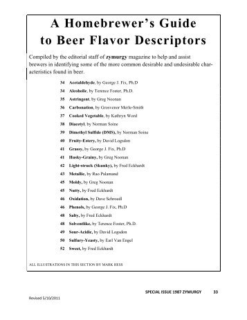 A Homebrewer's Guide to Beer Flavor Descriptors - Brew Angels