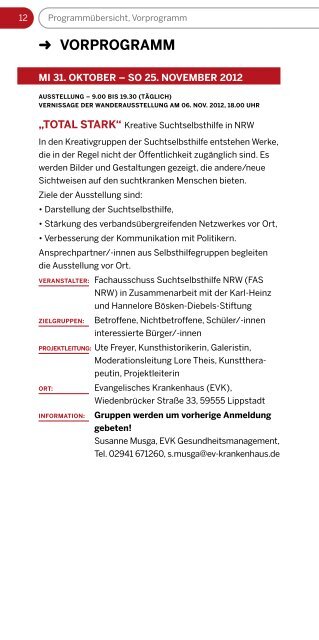 Programm im Kreis Soest vom 19. bis 30. November ... - ginko Stiftung