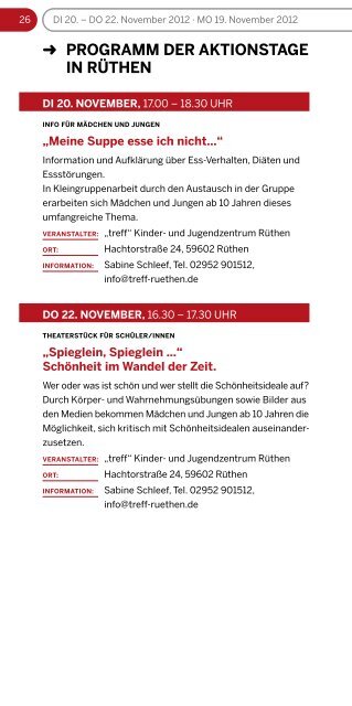 Programm im Kreis Soest vom 19. bis 30. November ... - ginko Stiftung