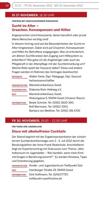 Programm im Kreis Soest vom 19. bis 30. November ... - ginko Stiftung