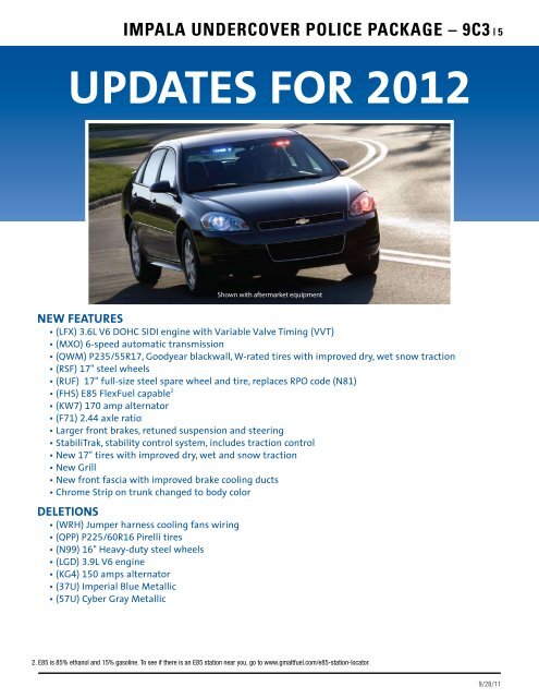 2012 Chevrolet Police Technical Manual (pdf) - GM Fleet