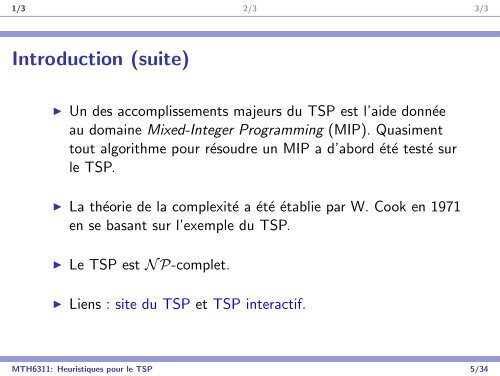 Applications #2 ProblÃ¨me du voyageur de commerce (TSP) - gerad