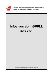 Infos aus dem GPRLL - Gew-offenbach.de