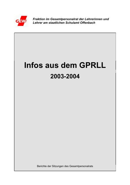 Infos aus dem GPRLL - Gew-offenbach.de