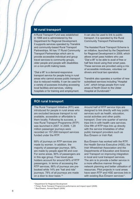 Transport & Rural Ageing - CARDI