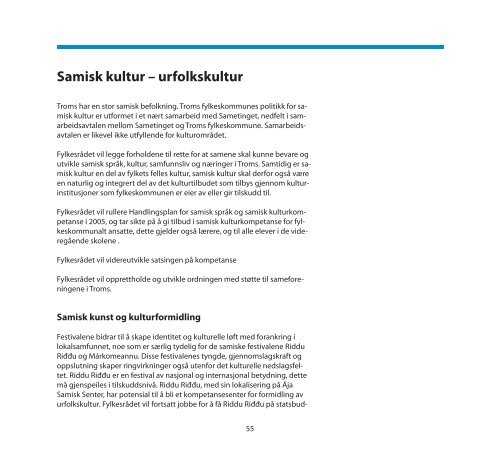 Samisk kultur - Troms fylkeskommune