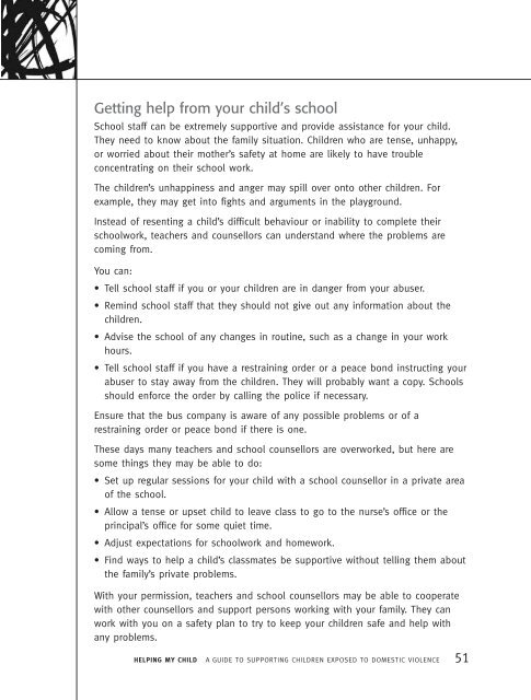 a guide to supporting children exposed to domestic violence