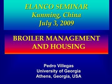 Broiler Management and Housing