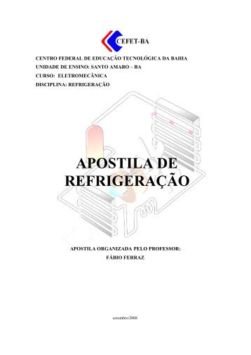 APOSTILA DE REFRIGERAÃÃO - Blog do Professor FÃ¡bio Ferraz