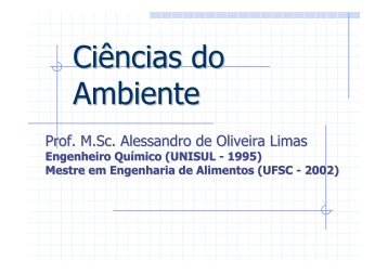Apresentação - Curso de Engenharia Química-UNISUL