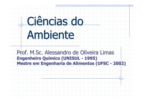 Apresentação - Curso de Engenharia Química-UNISUL